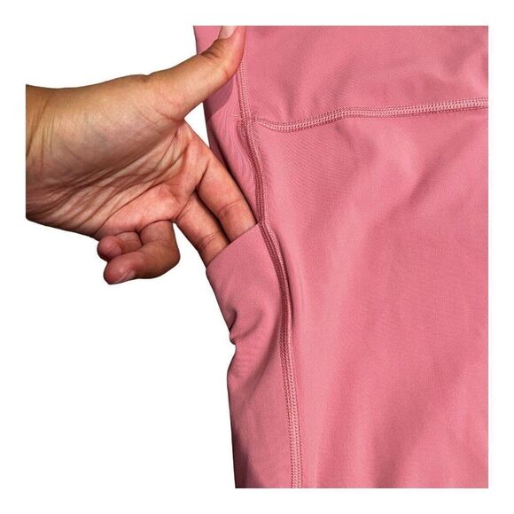 Athleta Leggings Women’s L Pink Ultimate Stash Pocket Tight Pockets 26” Crop - Picture 4 of 14